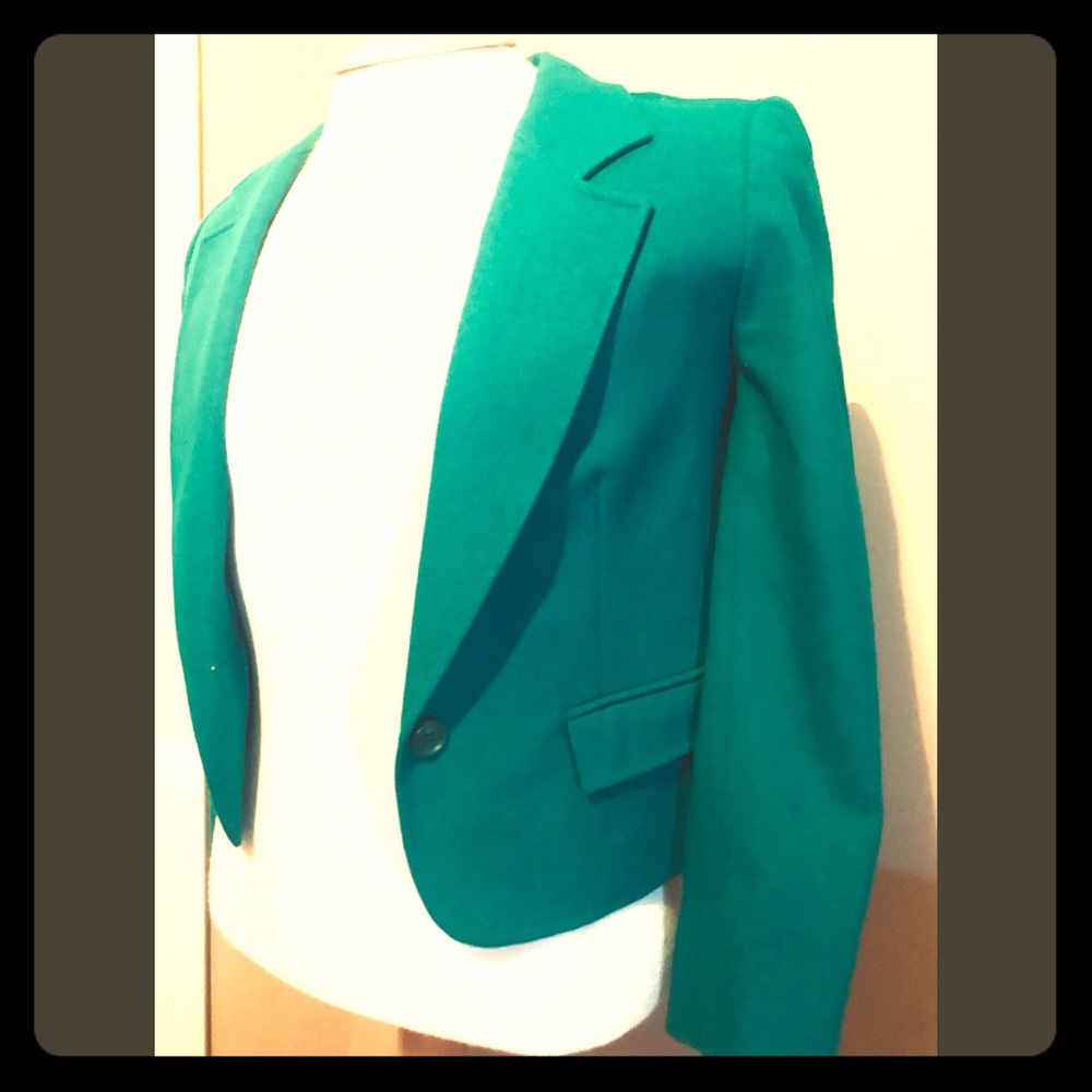 Vintage Women’s Pendleton Green Cropped Blazer